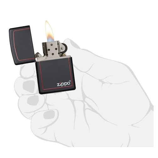 Classic Black and Red Zippo