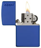 Classic Royal Blue Matte Zippo Logo