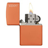 Classic Orange Matte Zippo Logo